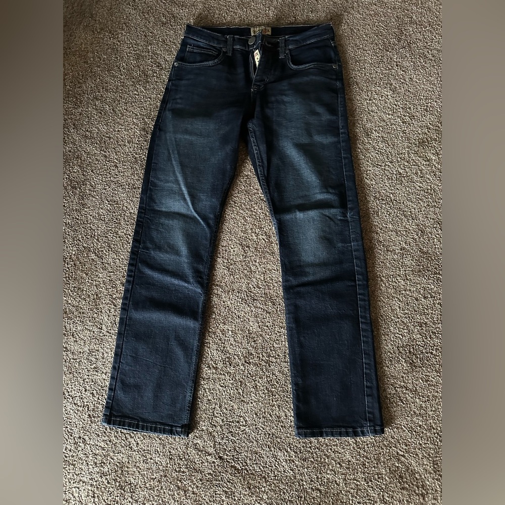 Wrangler Men's Dark Blue Straight Jeans